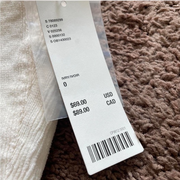 Corduroy jeans, striped size 0. - Picture 6 of 6